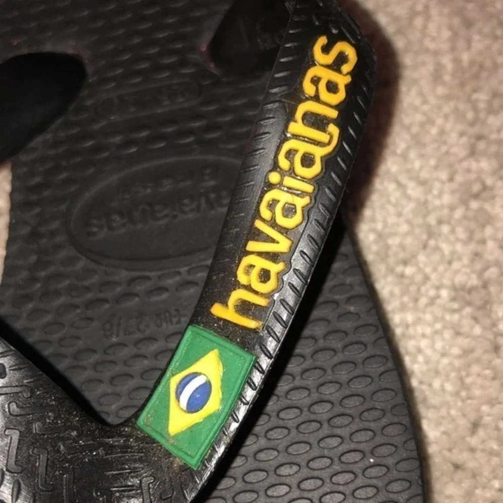 Havaianas Kids 25-26 Black‎ Flip Flops